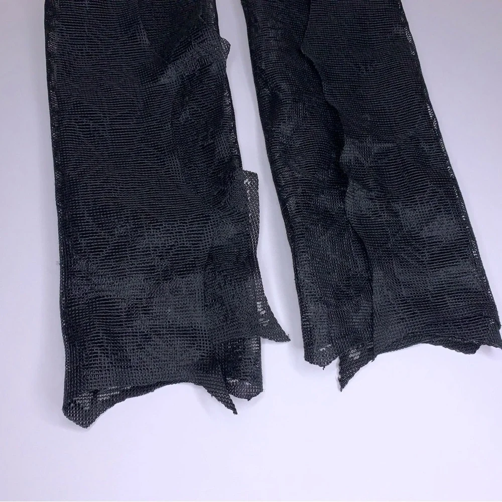 Set Of 2 Spiderweb Black Napkins Halloween Goth Home Decor Kitchen Dining Party